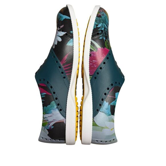 Biion Women's Spikeless Golf Shoes Jungle Night Print Black Blue Size 7 - Picture 3 of 9